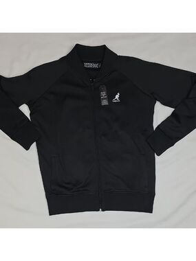 Kangol Black Zip-Up Jacket with Logo Small